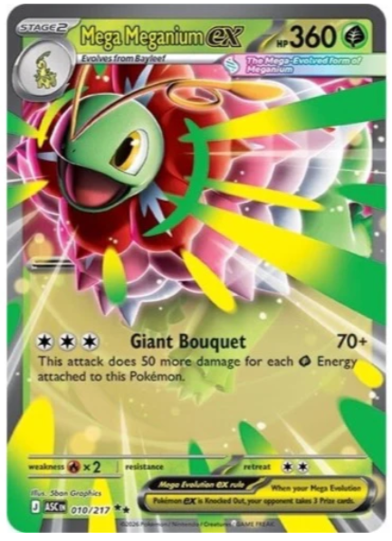 Mega Evolution Ascended Heroes Mega Meganium ex/Mega Emboar ex/Mega Feraligatr ex Box